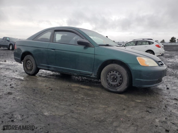 2002 Honda Civic LX with VIN 1HGEM21502L045829, listed as a Copart auction lot 81906834 with 269,548 mi miles and Salvage Title. Bid and sale history available at carsss.com. Image 4.