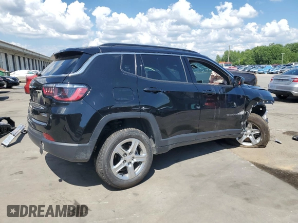 2024 Jeep Compass Latitude with VIN 3C4NJDBN2RT605382, listed as a Copart auction lot 64115305 with 35,562 mi miles and Salvage title. Bid and sale history available at DreamBid. Image 3.