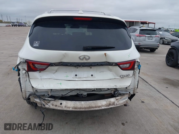 2019 Infiniti QX60 LUXE with VIN 5N1DL0MN2KC551218, listed as a IAAI auction lot 41101804 with 111,621 mi miles. Bid and sale history available at carsss.com. Image 16.