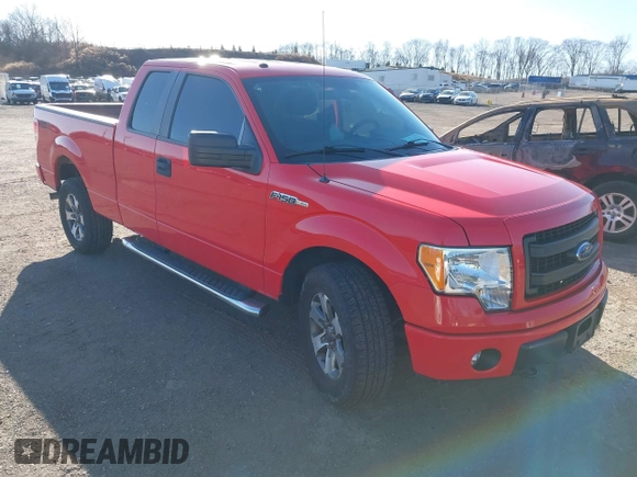 2014 Ford F-150 XL with VIN 1FTFX1EF1EFD02412, listed as a IAAI auction lot 41835121 with 110,485 mi miles. Bid and sale history available at carsss.com. Image 1.
