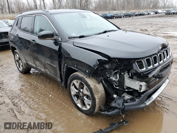 2020 Jeep Compass Limited with VIN 3C4NJDCB8LT223675, listed as a Copart auction lot 46897055 with 58,899 mi miles and Non Repairable. Bid and sale history available at carsss.com. Image 4.