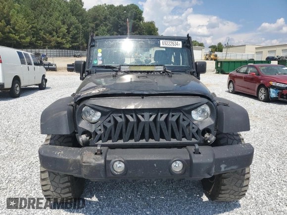 2016 Jeep Wrangler Sport with VIN 1C4AJWAG1GL145444, listed as a Copart auction lot 69222634 with 91,510 mi miles and Salvage Title. Bid and sale history available at carsss.com. Image 5.