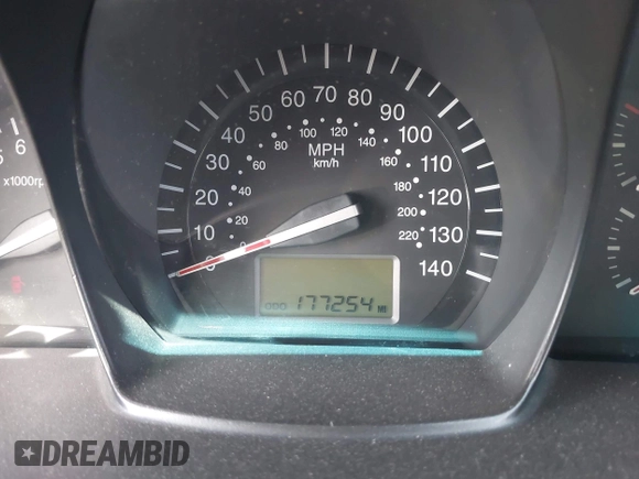 2009 Kia Spectra EX with VIN KNAFE222695594452, listed as a IAAI auction lot 42262174 with 177,254 mi miles and . Bid and sale history available at DreamBid. Image 7.