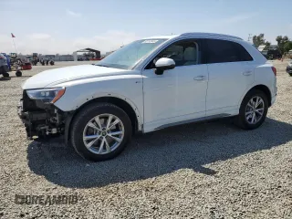 2022 Audi Q3 S line Premium with VIN WA1DECF3XN1145595, listed as a Copart auction lot 60752045 with 37,500 mi miles and Salvage title. Bid and sale history available at DreamBid. Image 1.