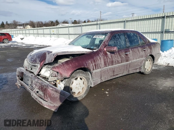 1998 Mercedes-Benz C 230/260/280/320 with VIN WDBHA23G5WA537419, listed as a Copart auction lot 88290375 with 150,179 mi miles and Salvage Title. Bid and sale history available at carsss.com. Image 1.