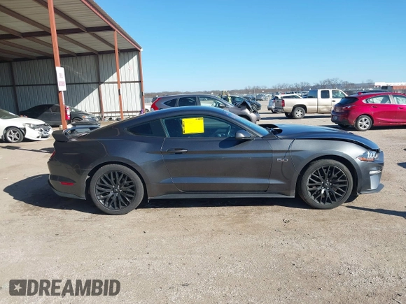 2019 Ford Mustang GT with VIN 1FA6P8CF4K5176680, listed as a IAAI auction lot 41485516 with 59,278 mi miles and . Bid and sale history available at DreamBid. Image 13.