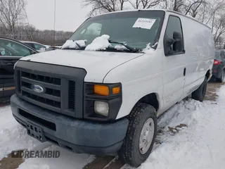 2014 Ford Econoline Cargo Super Duty Commercial with VIN 1FTSE3EL5EDA27709, listed as a IAAI auction lot 41215241 with 214,536 mi miles and . Bid and sale history available at carsss.com. Image 2.