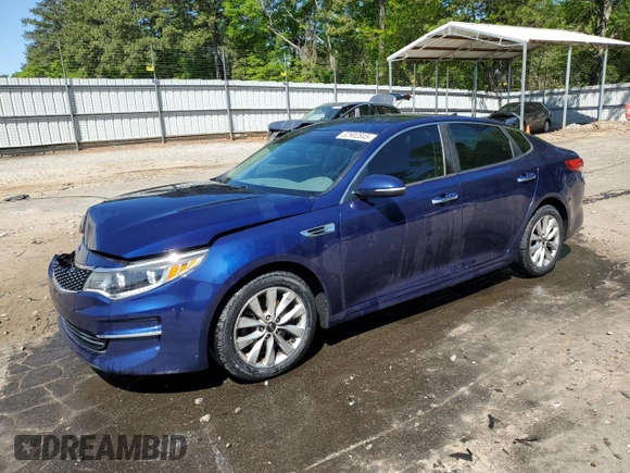 2016 Kia Optima EX with VIN 5XXGU4L31GG083964, listed as a Copart auction lot 52902845 with 119,115 mi miles and Salvage Title. Bid and sale history available at carsss.com. Image 1.