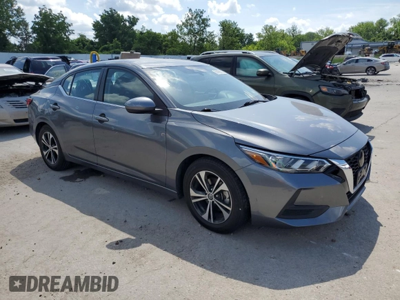 2021 Nissan Sentra SV with VIN 3N1AB8CV1MY284807, listed as a Copart auction lot 61458525 with 71,297 mi miles and Salvage title. Bid and sale history available at DreamBid. Image 4.