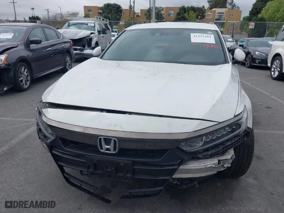 2018 Honda Accord Sedan Sport 1.5T with VIN 1HGCV1F37JA025402, listed as a IAAI auction lot 41925261 with 129,928 mi miles. Bid and sale history available at carsss.com. Image 12.
