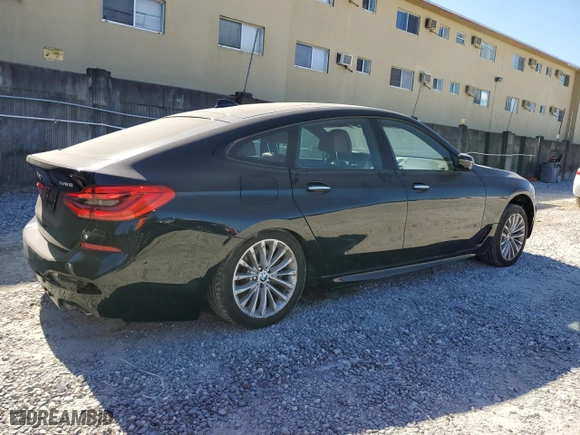 2018 BMW 6 Series 640i xDrive with VIN WBAJV6C57JBK07908, listed as a Copart auction lot 82685134 with 43,901 mi miles and Salvage Title. Bid and sale history available at carsss.com. Image 3.