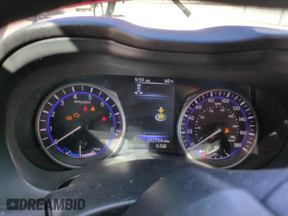 2014 Infiniti Q50 Hybrid Sport with VIN JN1AV7ARXEM702518, listed as a Copart auction lot 44675065 with 132,754 mi miles and Salvage Title. Bid and sale history available at carsss.com. Image 9.