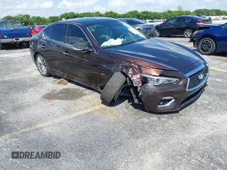 2020 Infiniti Q50 Luxe with VIN JN1EV7AP5LM204160, listed as a IAAI auction lot 41925626 with 66,667 mi miles and . Bid and sale history available at DreamBid. Image 1.