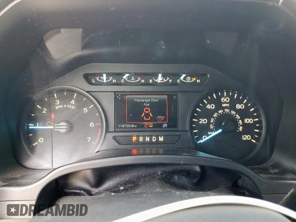 2018 Ford F-150 XL with VIN 1FTEW1CP5JKC02387, listed as a Copart auction lot 58983835 with 119,720 mi miles and Salvage title. Bid and sale history available at DreamBid. Image 9.