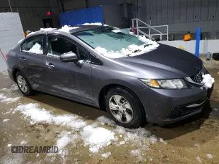 2014 Honda Civic LX z VIN 19XFB2F51EE219843, wystawiony jako Copart lot #83315574 z przebiegiem 162 139 mil mil oraz Czysty tytuł • Clean title. Historia ofert i sprzedaży dostępna na DreamBid. Obrazek 4.