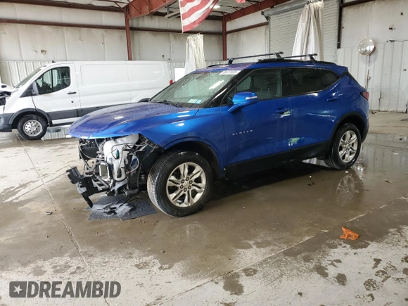 2019 Chevrolet Blazer z VIN 3GNKBGRS2KS599812, wystawiony jako Copart lot #58837535 z przebiegiem 164 823 mil mil oraz Szkoda całkowita • Salvage title. Historia ofert i sprzedaży dostępna na DreamBid. Obrazek 1.