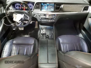 2018 Genesis G80 Sport with VIN KMHGN4JB9JU241553, listed as a Copart auction lot 79503424 with 52,927 mi miles and Salvage Title. Bid and sale history available at DreamBid. Image 8.
