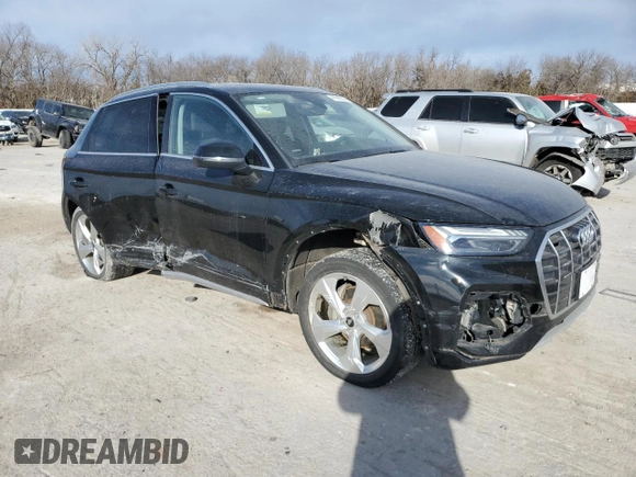 2021 Audi Q5 Prestige with VIN WA1CAAFY4M2008426, listed as a Copart auction lot 41816035 with 59,727 mi miles and Salvage Title. Bid and sale history available at carsss.com. Image 4.