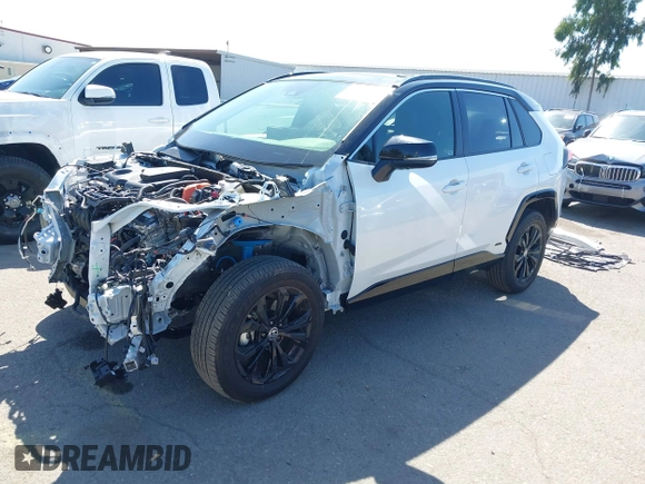 2024 Toyota RAV4 Hybrid XSE with VIN JTME6RFV3RD549984, listed as a IAAI auction lot 41861868 with 8,742 mi miles. Bid and sale history available at carsss.com. Image 18.