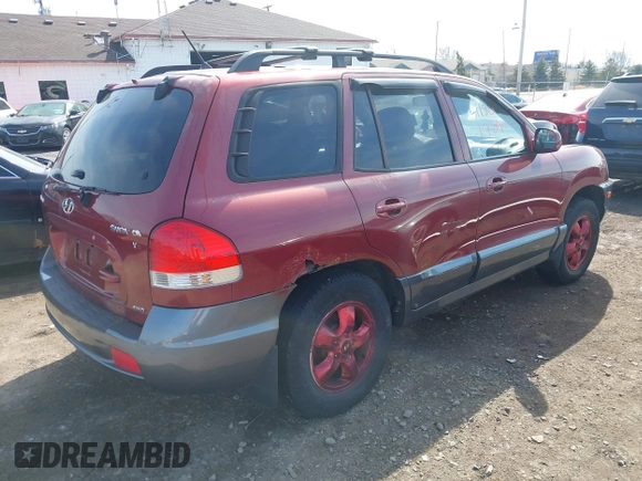 2005 Hyundai Santa Fe GLS with VIN KM8SC73D45U009304, listed as a IAAI auction lot 41801704 with 140,419 mi miles. Bid and sale history available at carsss.com. Image 4.