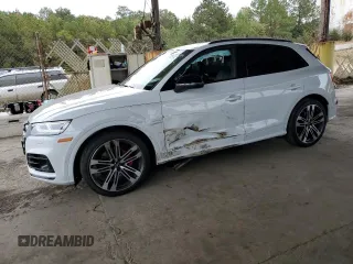 2020 Audi SQ5 Prestige with VIN WA1C4AFY8L2014087, listed as a Copart auction lot 78138314 with 0 mi miles and Salvage Title. Bid and sale history available at carsss.com. Image 1.