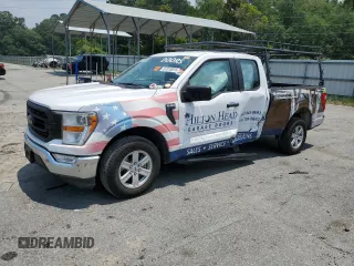 2021 Ford F-150 XL with VIN 1FTEX1CB9MKE32021, listed as a Copart auction lot 57315915 with 43,942 mi miles and Salvage title. Bid and sale history available at DreamBid. Image 1.
