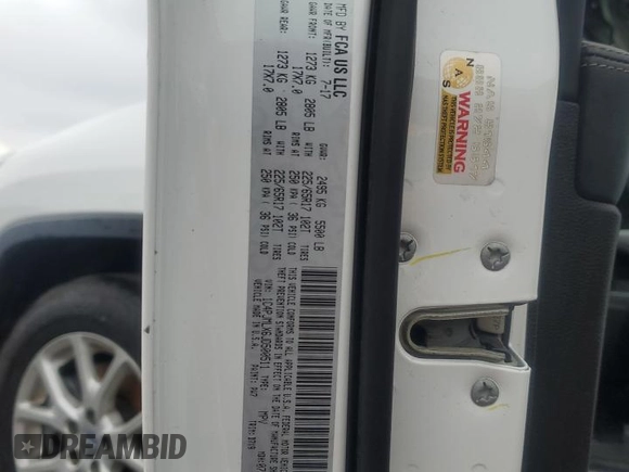 2018 Jeep Cherokee Latitude Plus with VIN 1C4PJMLX6JD500511, listed as a Copart auction lot 51661785 with 108,575 mi miles and Salvage title. Bid and sale history available at DreamBid. Image 13.