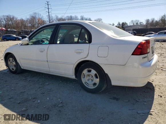 2005 Honda Civic with VIN JHMES96635S011410, listed as a Copart auction lot 48807165 with 182,210 mi miles and Salvage Title. Bid and sale history available at DreamBid. Image 2.