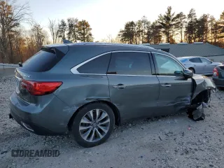 2016 Acura MDX w/Tech with VIN 5FRYD4H46GB012394, listed as a Copart auction lot 86949414 with 78,902 mi miles and Salvage Title. Bid and sale history available at carsss.com. Image 3.