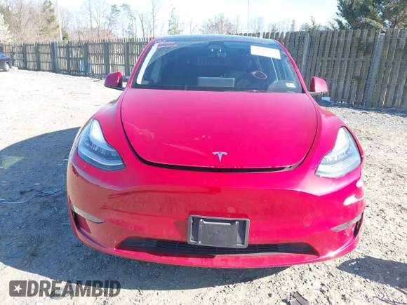2023 Tesla Model Y Long Range with VIN 7SAYGDEE8PA121218, listed as a IAAI auction lot 41888923 with 34,796 mi miles. Bid and sale history available at carsss.com. Image 13.