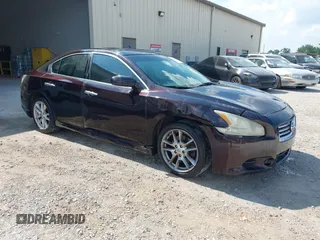 2013 Nissan Maxima SV with VIN 1N4AA5AP4DC825754, listed as a IAAI auction lot 42646672 with 145,480 mi miles and . Bid and sale history available at DreamBid. Image 1.