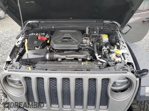 2018 Jeep Wrangler Unlimited Rubicon with VIN 1C4HJXFNXJW196460, listed as a Copart auction lot 49681715 with 71,187 mi miles and Salvage title. Bid and sale history available at DreamBid. Image 11.