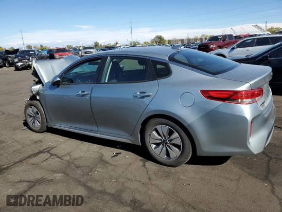 2017 Kia Optima Hybrid with VIN KNAGT4LC1H5005061, listed as a Copart auction lot 76881074 with 121,762 mi miles and Salvage Title. Bid and sale history available at carsss.com. Image 2.