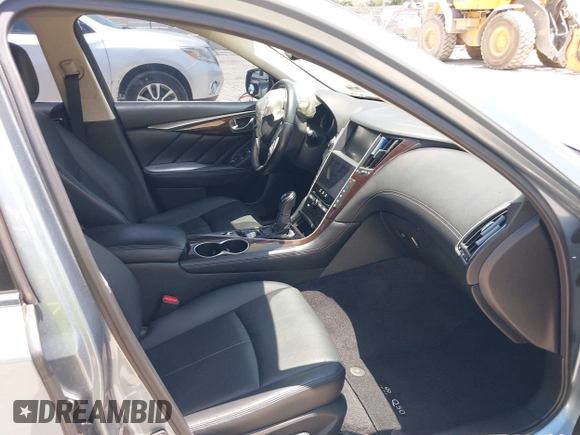 2018 Infiniti Q50 3.0t LUXE with VIN JN1EV7AP1JM361018, listed as a IAAI auction lot 39463706 with 45,648 mi miles. Bid and sale history available at carsss.com. Image 5.
