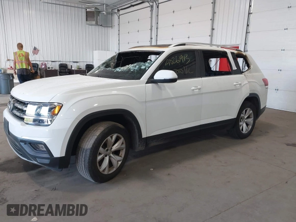 2018 Volkswagen Atlas SE z VIN 1V2CP2CA2JC593139, wystawiony jako IAAI lot #40736888 z przebiegiem Nie podano mil oraz . Historia ofert i sprzedaży dostępna na DreamBid. Obrazek 2.