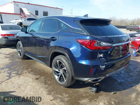 2017 Lexus RX with VIN 2T2BZMCA4HC072746, listed as a IAAI auction lot 41739775 with 54,571 mi miles. Bid and sale history available at carsss.com. Image 3.