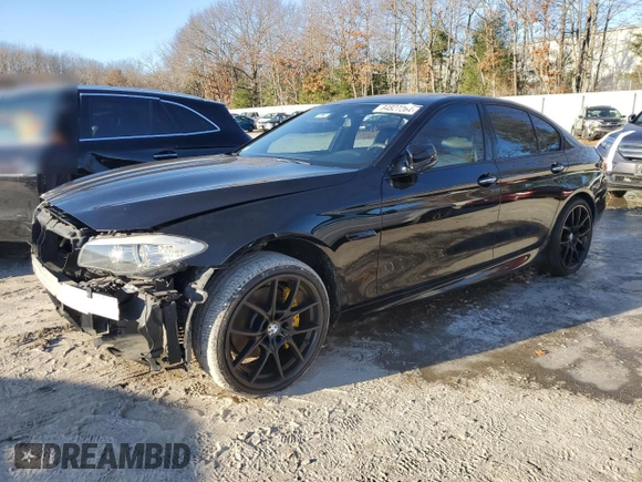 2013 BMW 5 Series 550i with VIN WBAFR9C54DDX79717, listed as a Copart auction lot 84827264 with Not Provided miles and Salvage Title. Bid and sale history available at carsss.com. Image 1.