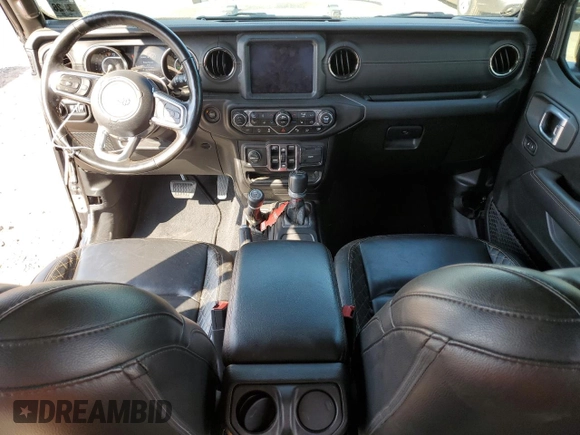 2021 Jeep Wrangler Unlimited Sahara High Altitude with VIN 1C4HJXEG7MW537997, listed as a Copart auction lot 74322054 with 60,226 mi miles and Salvage title. Bid and sale history available at DreamBid. Image 8.
