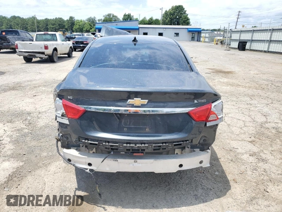 2018 Chevrolet Impala Premier with VIN 2G1125S31J9149469, listed as a Copart auction lot 59210005 with Not provided miles and Salvage title. Bid and sale history available at DreamBid. Image 6.