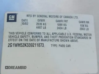 2001 Chevrolet Impala with VIN 2G1WF55E219152646, listed as a IAAI auction lot 42855905 with 207,953 mi miles and . Bid and sale history available at DreamBid. Image 9.