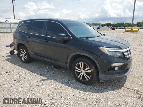 2017 Honda Pilot EX-L with VIN 5FNYF6H56HB024479, listed as a Copart auction lot 65027014 with 88,122 mi miles and Salvage Title. Bid and sale history available at DreamBid. Image 4.