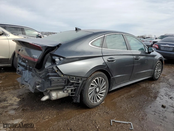2022 Hyundai Sonata Hybrid Limited with VIN KMHL54JJ2NA038243, listed as a Copart auction lot 46425685 with 40,038 mi miles and Salvage Title. Bid and sale history available at carsss.com. Image 3.