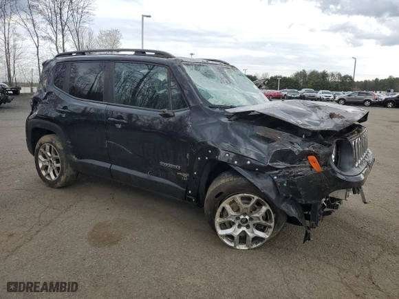 2015 Jeep Renegade Latitude with VIN ZACCJBBT4FPC41186, listed as a Copart auction lot 53260415 with 122,690 mi miles and Salvage Title. Bid and sale history available at carsss.com. Image 4.