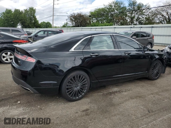 2017 Lincoln MKZ Reserve with VIN 3LN6L5E96HR648522, listed as a Copart auction lot 57698155 with 106,379 mi miles and Salvage title. Bid and sale history available at DreamBid. Image 3.