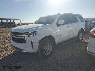 2023 Chevrolet Tahoe LS with VIN 1GNSCMKD7PR283453, listed as a Copart auction lot 81376314 with 21,308 mi miles and Salvage Title. Bid and sale history available at carsss.com. Image 1.