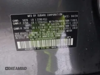 2024 Subaru Outback Touring XT с VIN 4S4BTGPD5R3280927, выставлен на аукционе IAAI как лот 41192427 с пробегом 13 150 миль миль и . История ставок и продаж доступна на DreamBid. Изображение 9.