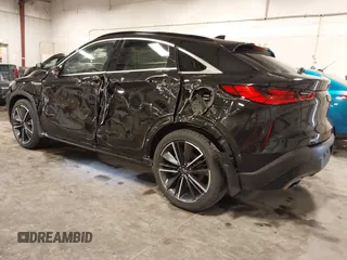 2022 Infiniti QX55 Sensory with VIN 3PCAJ5L33NF101742, listed as a IAAI auction lot 41791517 with 62,946 mi miles and . Bid and sale history available at DreamBid. Image 3.