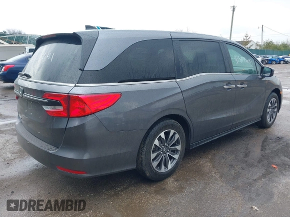 2024 Honda Odyssey EX-L with VIN 5FNRL6H69RB053109, listed as a IAAI auction lot 41902641 with 19,358 mi miles and . Bid and sale history available at DreamBid. Image 4.