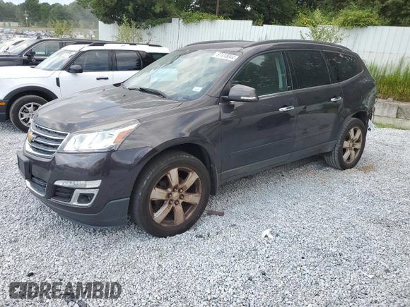 2017 Chevrolet Traverse LT with VIN 1GNKRGKDXHJ158138, listed as a Copart auction lot 67418044 with 120,048 mi miles and Salvage Title. Bid and sale history available at DreamBid. Image 1.