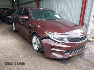 2018 Kia Optima S with VIN 5XXGT4L33JG263019, listed as a IAAI auction lot 42227432 with 158,286 mi miles and . Bid and sale history available at DreamBid. Image 1.